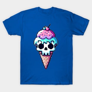 Pop Ice Skull Pixel T-Shirt